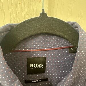 Boss Men's Sharp Fit Polka Dot Shirt